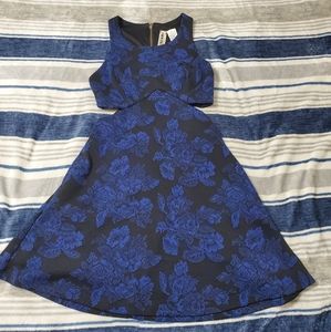 Blue Floral Dress